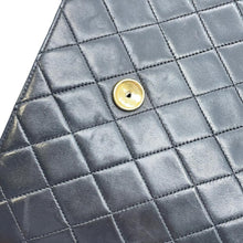 Load image into Gallery viewer, CHANEL Matelasse Push Lock ChainShoulder Bag Black Lambskin
