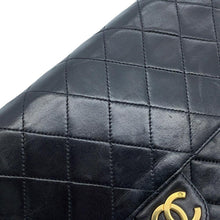 Load image into Gallery viewer, CHANEL Matelasse Push Lock ChainShoulder Bag Black Lambskin
