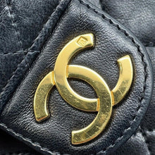 Load image into Gallery viewer, CHANEL Matelasse Push Lock ChainShoulder Bag Black Lambskin
