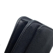 Load image into Gallery viewer, CHANEL CC Logo Chain Wallet BlackA48654 Caviar Leather
