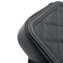 将图像加载到图库查看器中，CHANEL CCFiligree Chain Wallet BlackA84450 Caviar Leather
