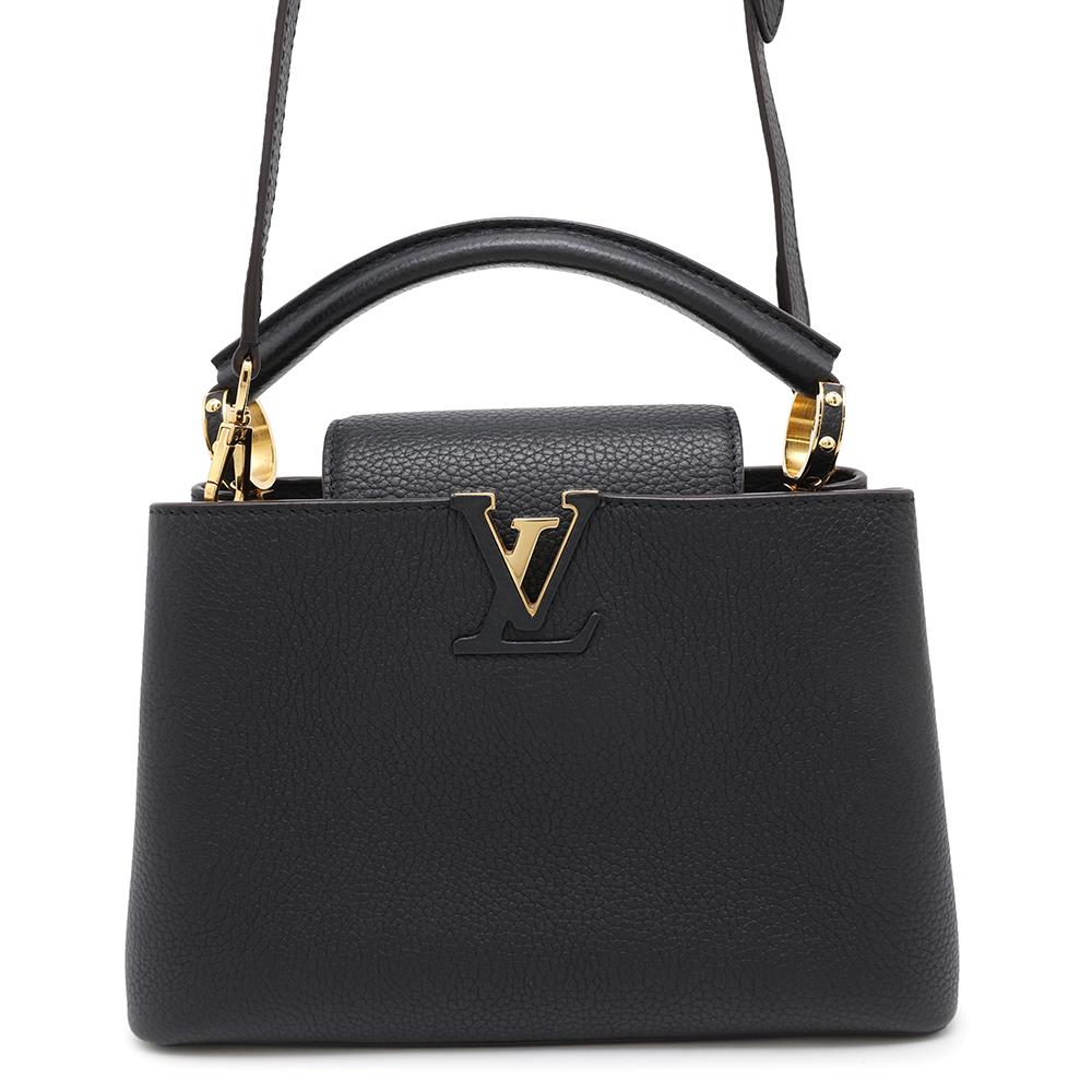 LOUIS VUITTON Capucines NoirM94755 Taurillon Leather Size BB