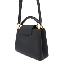 将图像加载到图库查看器中，LOUIS VUITTON Capucines NoirM94755 Taurillon Leather Size BB
