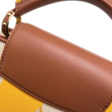 将图像加载到图库查看器中，LOUIS VUITTON Capucines JauneM57651 Canvas Leather Size BB
