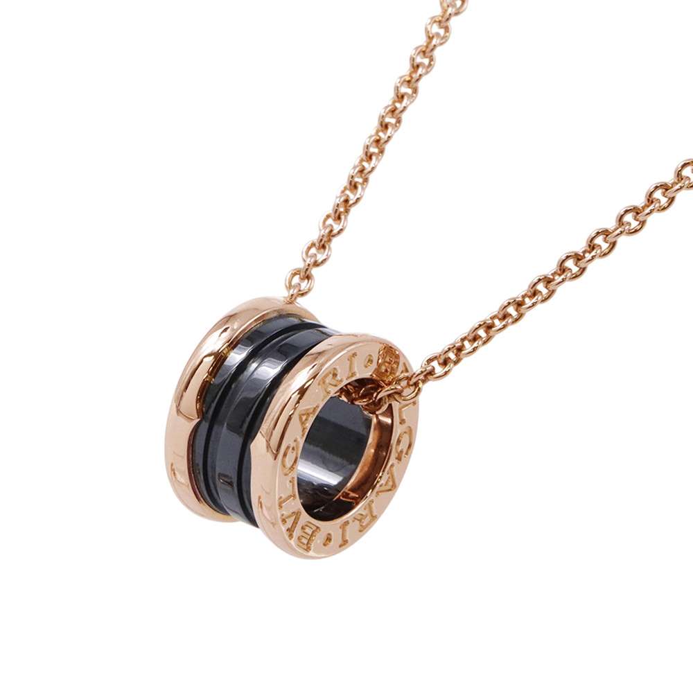 BVLGARI Be Zero One Necklace346083 K18PG BlackCeramic