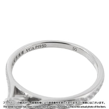 将图像加载到图库查看器中，Van Cleef &amp; Arpels Romance Solitaire Earring Size 50/#10 Pt950
