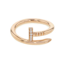 将图像加载到图库查看器中，CARTIER Juste un Clou Ring Size 57/#17B4094800 18K Pink Gold
