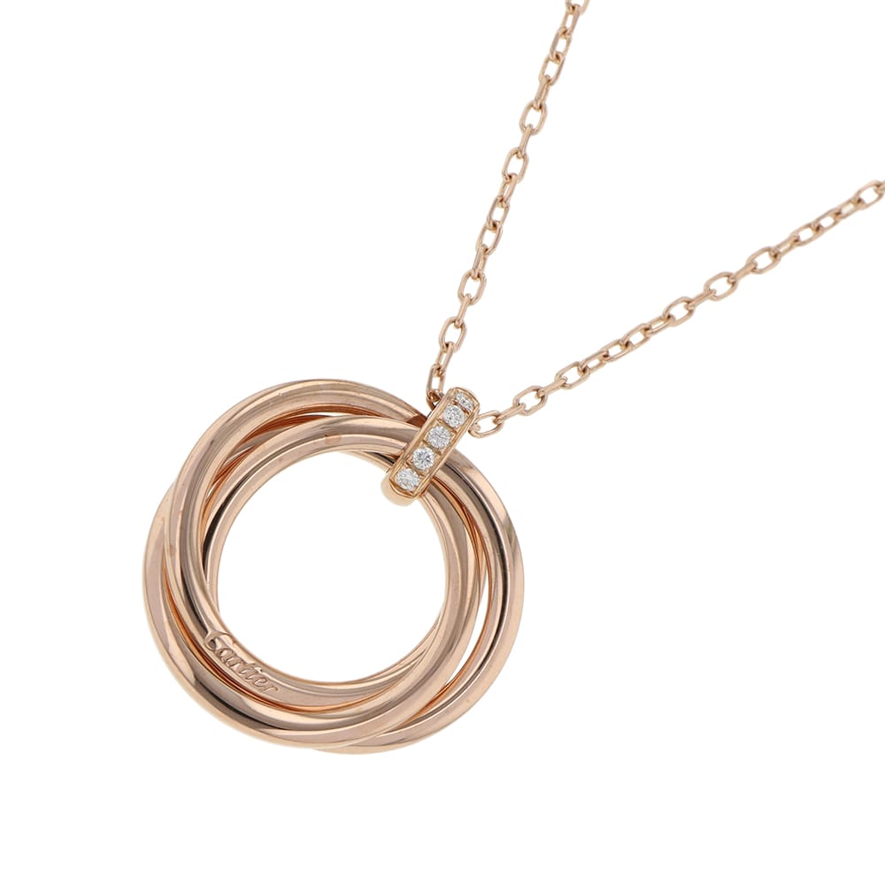 CARTIER Trinity Necklace 2009 Christmas Limited EditionB3044700 18K Pink Gold