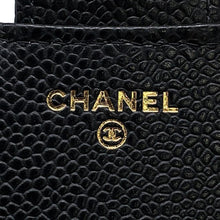 将图像加载到图库查看器中，CHANEL Matelasse Classic Small Flap Wallet BlackAP0231 Caviar Leather
