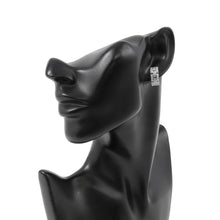 将图像加载到图库查看器中，CARTIER Maillon PANTHERE Earrings 3 Row Pavé DiamondB8032600 18K White Gold

