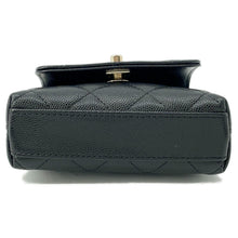 将图像加载到图库查看器中，CHANEL Coco Handle ChainShoulder Bag BlackAP4245 Caviar Leather Size micro
