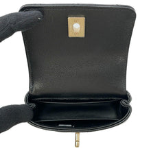 将图像加载到图库查看器中，CHANEL Coco Handle ChainShoulder Bag BlackAP4245 Caviar Leather Size micro
