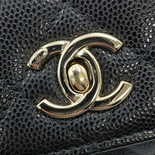 将图像加载到图库查看器中，CHANEL Coco Handle ChainShoulder Bag BlackAP4245 Caviar Leather Size micro
