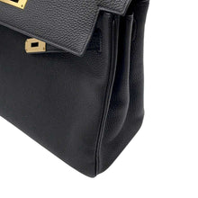 Load image into Gallery viewer, HERMES Kelly Retourne Black Togo Leather Size 28
