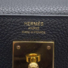 Load image into Gallery viewer, HERMES Kelly Retourne Black Togo Leather Size 28
