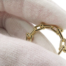 Load image into Gallery viewer, TIFFANY&amp;Co. Hardware Micro Link Ring Size Approximately No. 972666828 18K Yellow Gold
