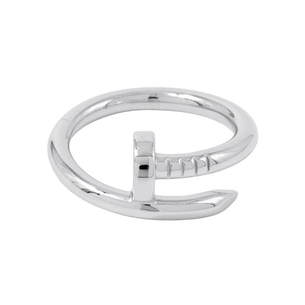CARTIER Juste un Clou Ring Size 54/#14B4099254 18K White Gold