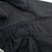 将图像加载到图库查看器中，HERMES Zip-up Dress Mosaique motif Size 40 Black Cotton100%
