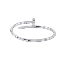 将图像加载到图库查看器中，CARTIER Juste Un Clou Bracelet Classic Model Size 16B6048316 18K White Gold

