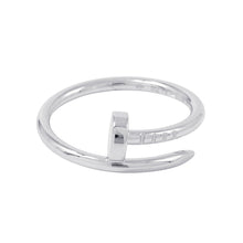 将图像加载到图库查看器中，CARTIER Justo Encre Ring SM Size 51/#11B4226051 18K White Gold
