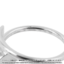将图像加载到图库查看器中，CARTIER Justo Encre Ring SM Size 51/#11B4226051 18K White Gold
