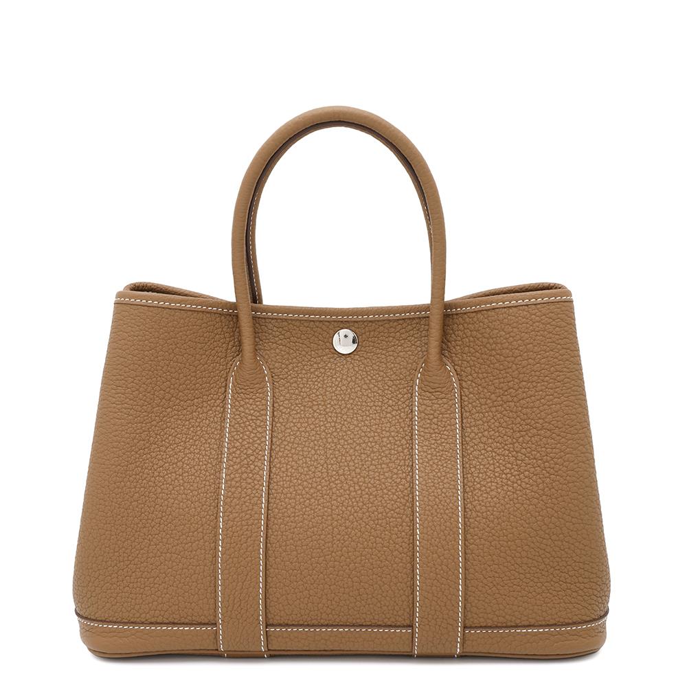 HERMES Garden Party Gold Negonda Leather Size TPM