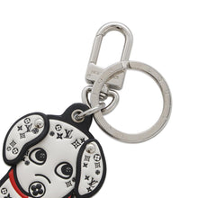 Load image into Gallery viewer, LOUIS VUITTON Porte Cles・Dalmatien Key Chain Key Ring Noir/WhiteM00746 Leather
