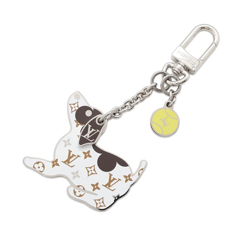 LOUIS VUITTON Bijoux Sac LV Dog White/BrownM00747 Metal