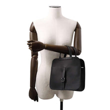 Load image into Gallery viewer, HERMES Halzan Black Taurillon in Clemence Size 25
