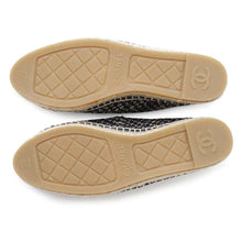Load image into Gallery viewer, CHANEL Espadrilles Tweed BlackG29762 Cotton Enamel Size 39 C
