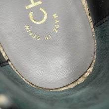 Load image into Gallery viewer, CHANEL Espadrilles Tweed BlackG29762 Cotton Enamel Size 39 C
