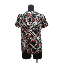 Load image into Gallery viewer, HERMES Disorder and Chaine T-shirt Size 38 Black Cotton100%
