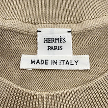 Load image into Gallery viewer, HERMES H-Lift Knit Long Sleeve Size 34 Beige Silk57% Cotton43%
