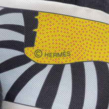 Load image into Gallery viewer, HERMES Twilly HERMES Factory Suite Black/Rose/Jaune Silk100%
