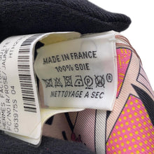Load image into Gallery viewer, HERMES Twilly HERMES Factory Suite Black/Rose/Jaune Silk100%
