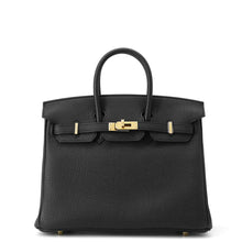将图像加载到图库查看器中，HERMES Birkin Black Togo Leather Size 25
