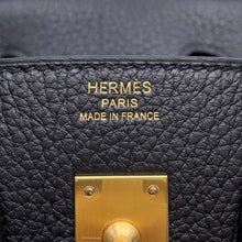 将图像加载到图库查看器中，HERMES Birkin Black Togo Leather Size 25
