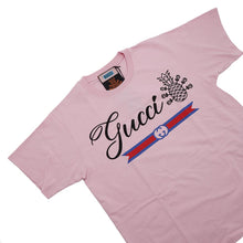 将图像加载到图库查看器中，GUCCI TShirt Size XS Pink/Black/Multicolor616036 XJD21 Cotton100%
