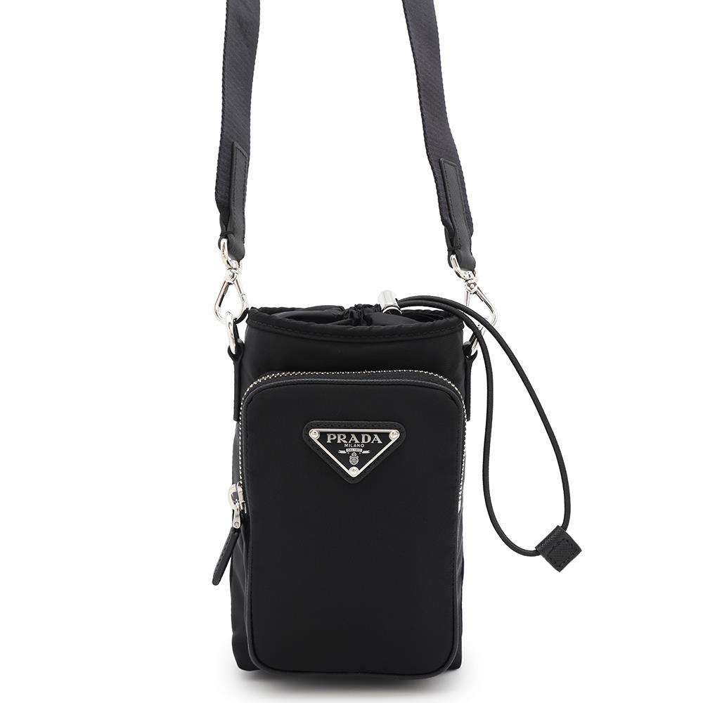 PRADA Re-Nylon smartphone case Black2ZH155 Nylon Leather