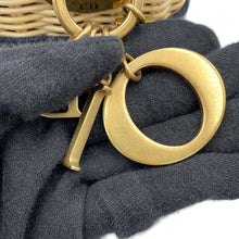 Load image into Gallery viewer, Dior Lady Dior Oblique Beige/NavyM0505CMVO Wicker Jacquard Size Mini
