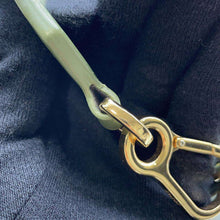 将图像加载到图库查看器中，LOEWE Luna One Shoulder Bag GreenA923PM1X01 Leather Size Small
