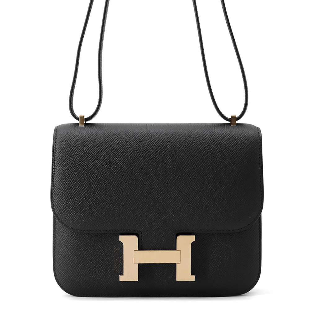 HERMES Constance3 Miroir Black Epsom Size Mini