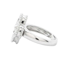 Load image into Gallery viewer, Van Cleef &amp; Arpels Vintage Alhambra Ring Size 47/#7 SilverVCARP9XI47 18K White Gold
