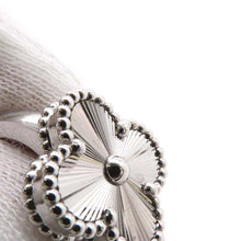 Load image into Gallery viewer, Van Cleef &amp; Arpels Vintage Alhambra Ring Size 47/#7 SilverVCARP9XI47 18K White Gold
