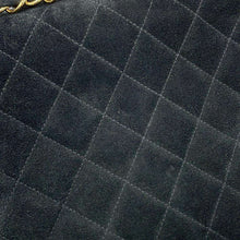 将图像加载到图库查看器中，CHANEL Matelasse Single Flap ChainShoulder Bag Black suede Size 20
