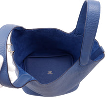 将图像加载到图库查看器中，HERMES Picotin Lock Blue Tie Taurillon Clemence Size PM
