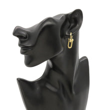 Load image into Gallery viewer, TIFFANY&amp;Co. Hardware Link Earrings Size Medium73584531 18K Yellow Gold
