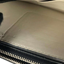 将图像加载到图库查看器中，CELINE Clutch on Shoulder Wallet Black/Ivory Leather
