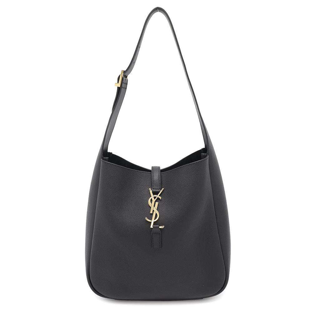 SAINT LAURENT PARIS LE 5 A 7 Soft Shoulder Bag Black713938 Leather Size Small