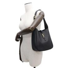 Load image into Gallery viewer, SAINT LAURENT PARIS LE 5 A 7 Soft Shoulder Bag Black713938 Leather Size Small
